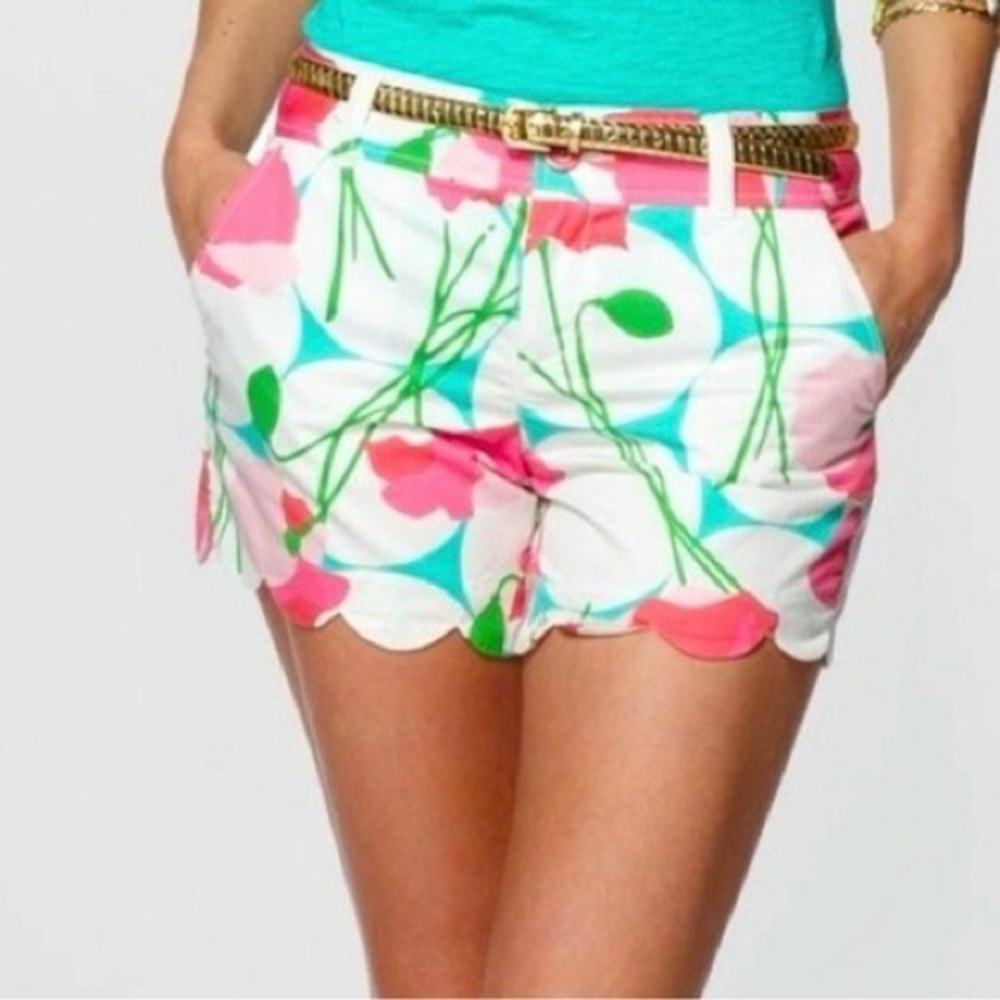 Lilly Pulitzer Buttercup Shorts – “Had Me a Blast” Print – Size 4